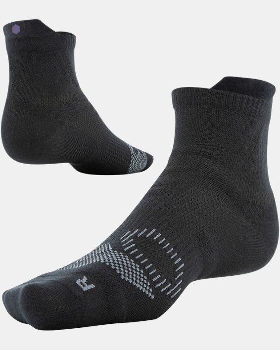 Unisex UA RUSH™ Quarter Socks, Black, pdpMainDesktop image number 0